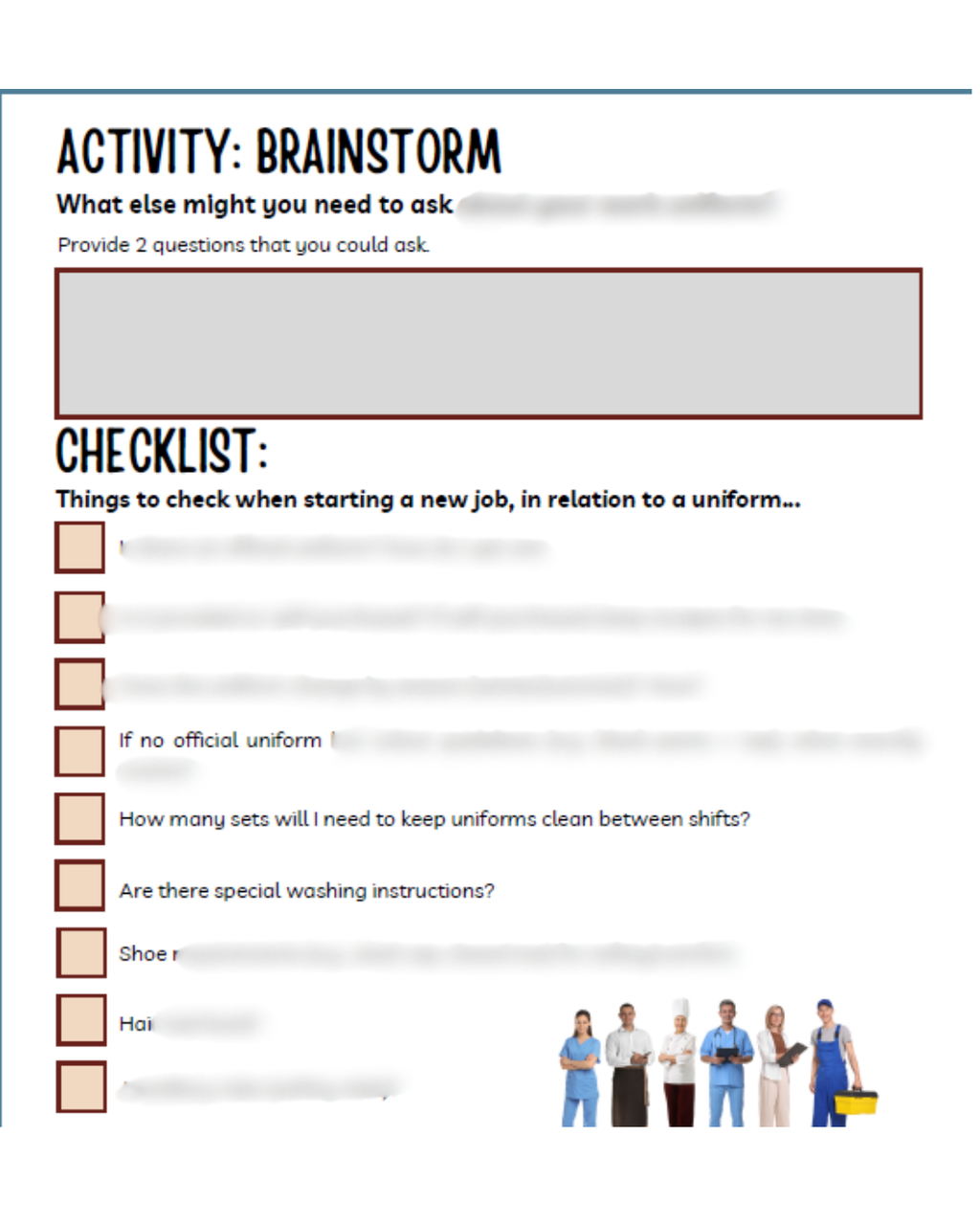 The World of Work: Work Uniforms