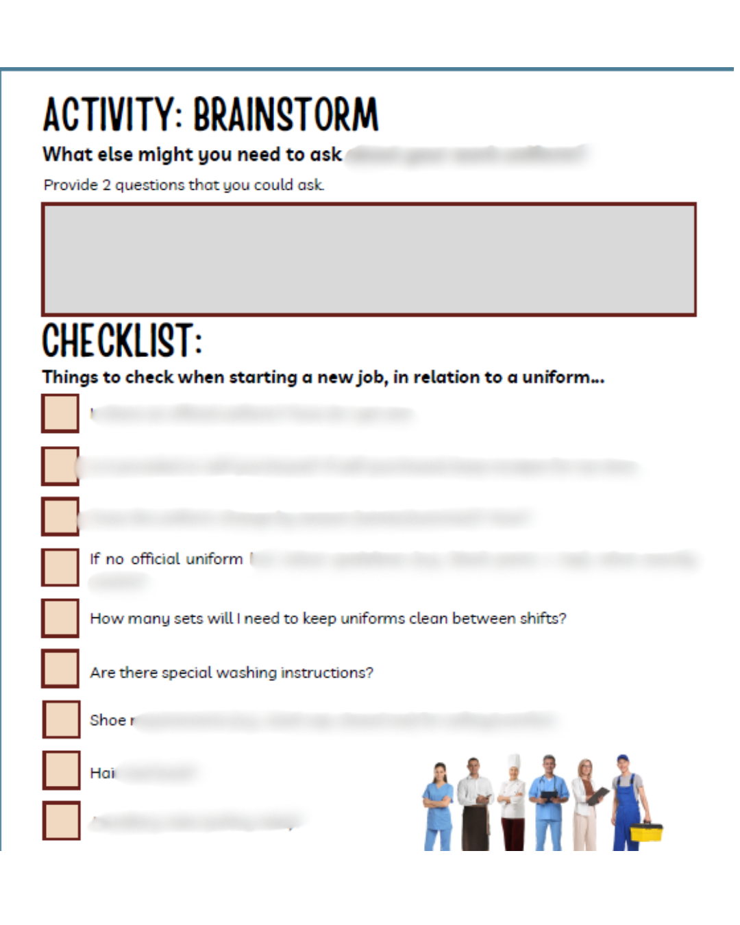 The World of Work: Work Uniforms